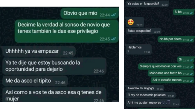 Algunas de las conversaciones.