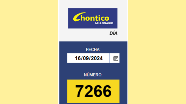 Resultados El Chontico Día.