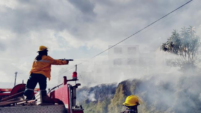 Bomberos en Nariño.