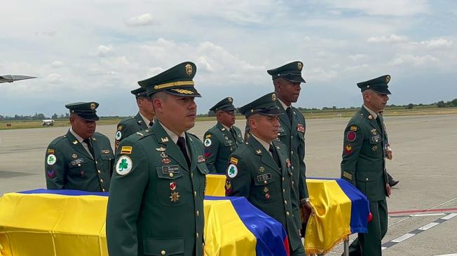 Tributo del Ejército, en Cali a los soldados asesinados en el ataque del Eln.