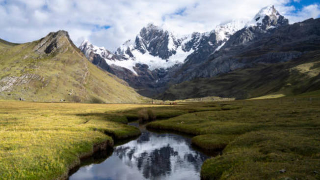 La cordillera de los Andes.