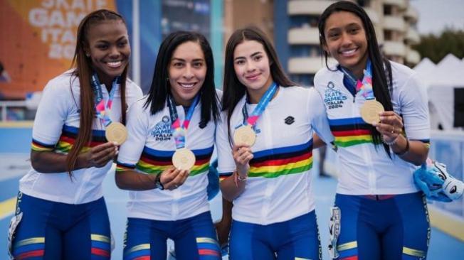 Colombia, campeona mundial en patinaje de velocidad