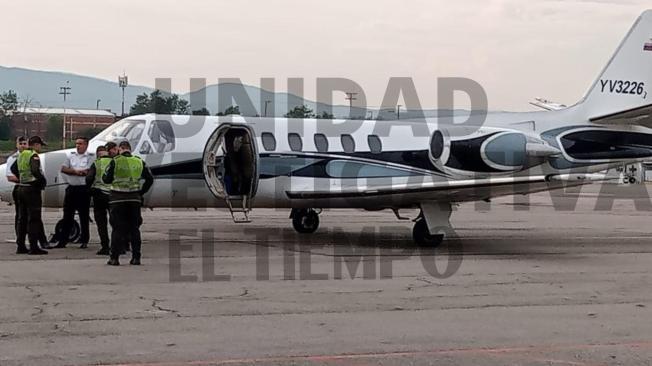 Este es el avión venezolano que aterrizó en Cúcuta.