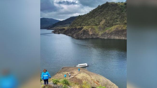 Embalse de Chuza que hace parte del sistema Chingaza.