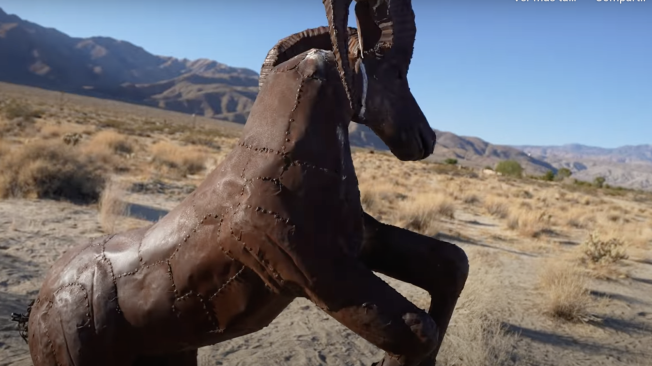 Las imponentes esculturas del parque desértico californiano.