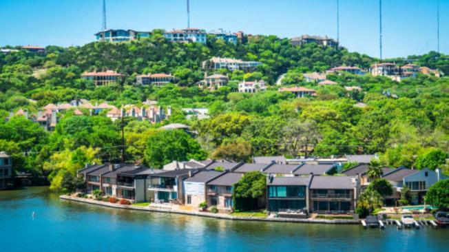 Lago de Westlake en Texas