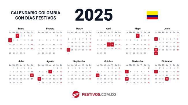 Este será el calendario 2025.