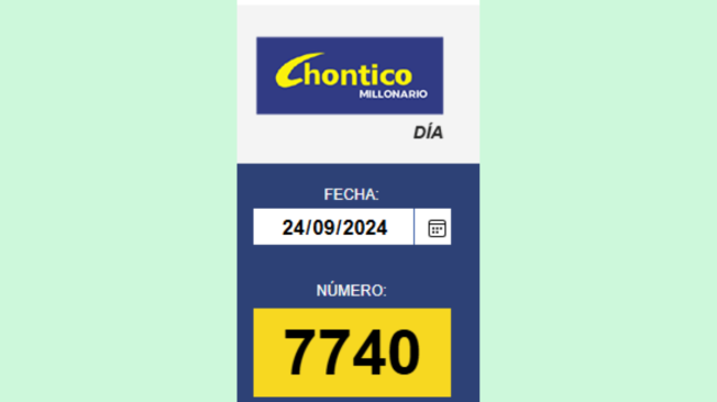 Resultados El Chontico Día.