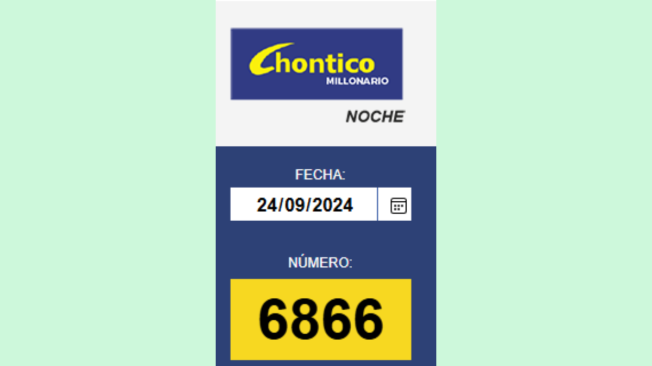 Resultados El Chontico Noche.