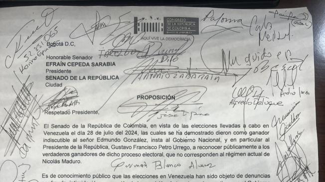 Proposición aprobada en Senado para reconocer a Edmundo González