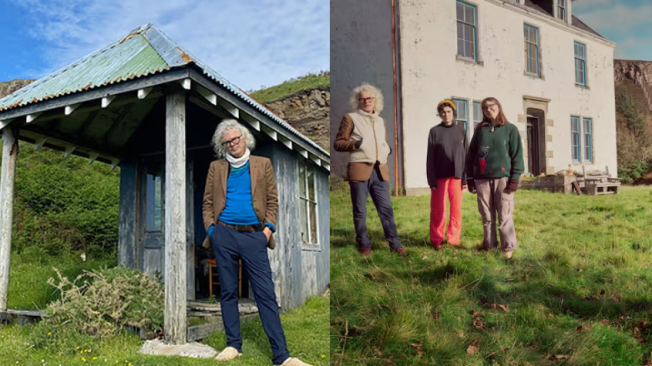 Roc Sandford se mudó a una casa abandonada en la remota isla de Geometra, en Escocia