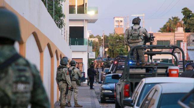 Militares mexicano en Culiacán.