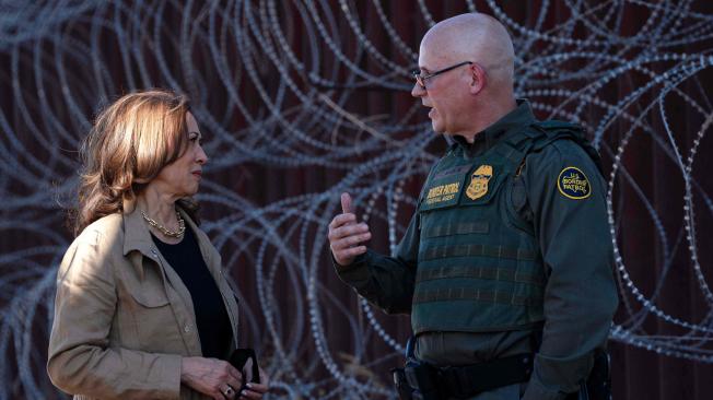 Kamala Harris visita la frontera con México.