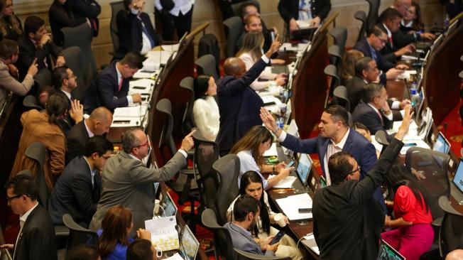 Debate de la reforma laboral en la plenaria de la Cámara.