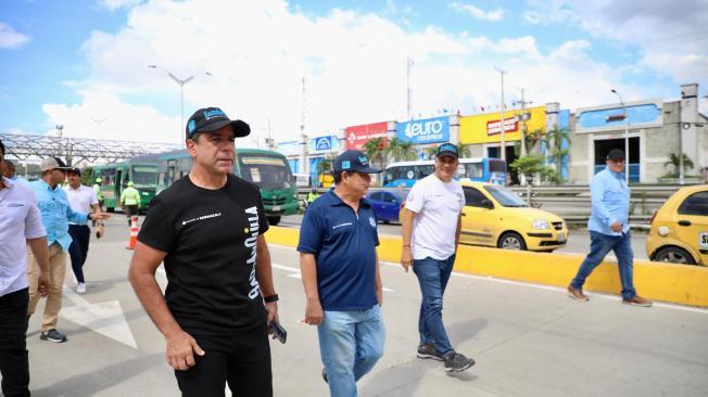 Alejandro Char recorrió el nuevo tramo de la Circunvalar,