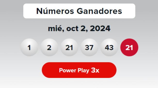 Los resultados del miércoles 2 de octubre.