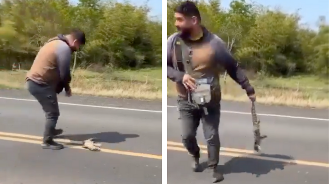 El hombre sufrió heridas graves.