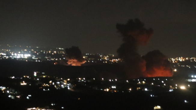 Ataques en el centro de Gaza.