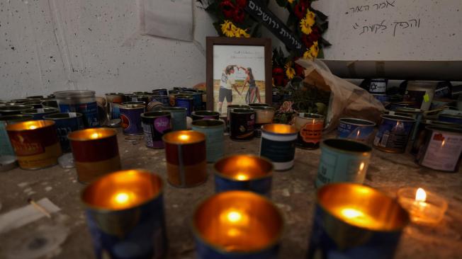 Memorial en Reim por un año del ataque de Hamás a Israel.