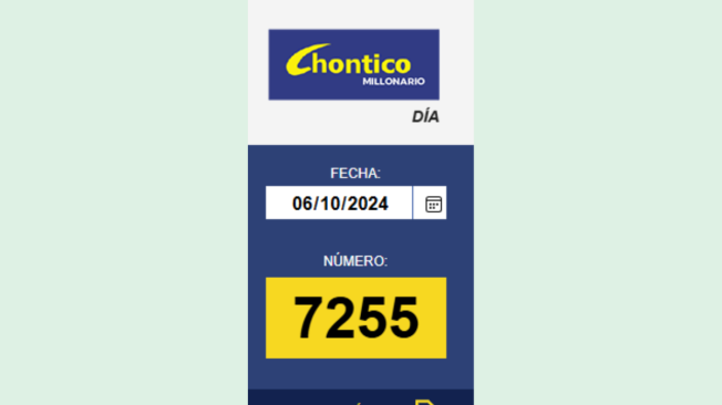 Resultados El Chontico Día.