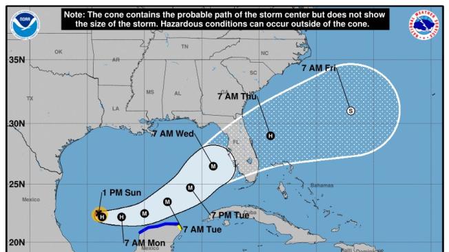 El Huracán Milton pasará por la región de Tampa en Florida.