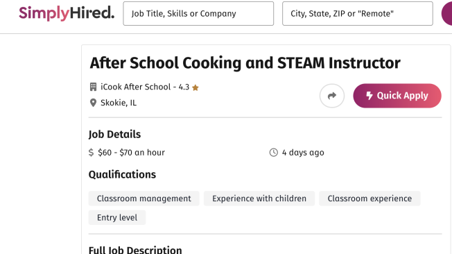 La oferta está disponible desde Simply Hired con la posibilidad de ganar hasta 60 dólares por clase.