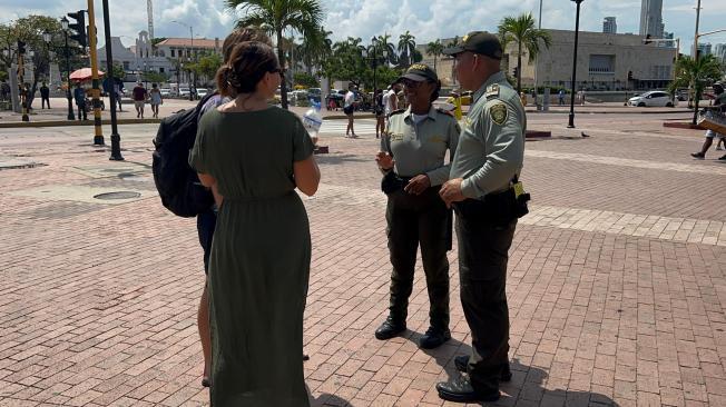 Policía de turimo de Cartagena