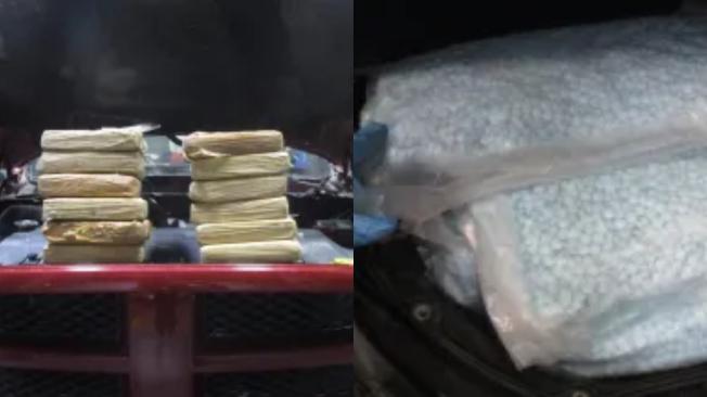 Los paquetes de cocaína y fentanilo confiscados por CBP en San Diego