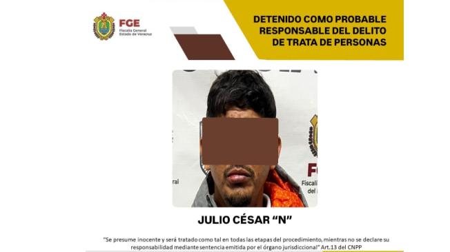 Julio César, otro capturado tras el secuestro de seis colombianas en México.