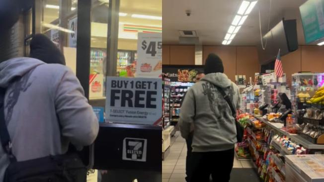 Se reportaron catorce robos en manos de grupos grandes en las tiendas de 7-Eleven de California.