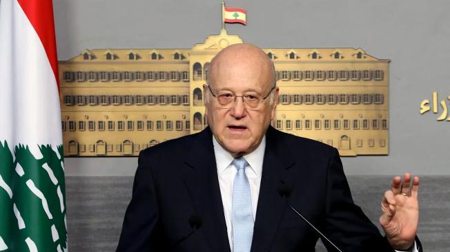 El primer ministro libanés, Najib Mikati.