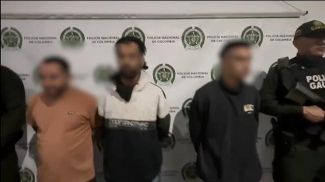 Alias Duver, Morocho y Toño, indiciados por delitos de secuestro, extorsión y homicidio.