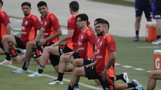 Entrenamiento de Chile en Barranquilla.