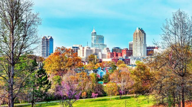 Raleigh se caracteriza por su vida tranquila, rodeada de senderos verdes para hacer actividades al aire libre.