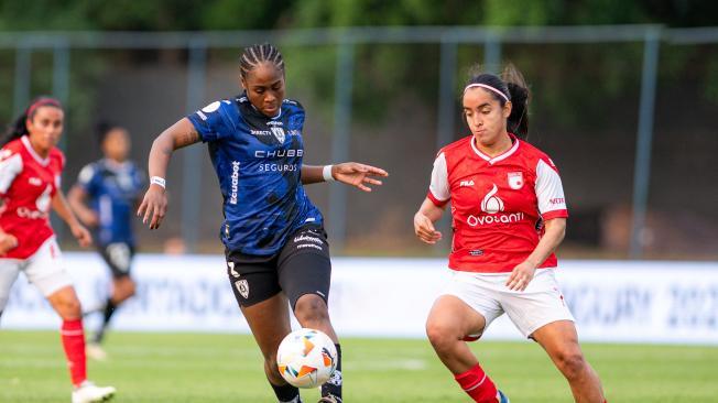 Santa Fe vs. Dragonas, semifinales de la Copa Libertadores femenina.