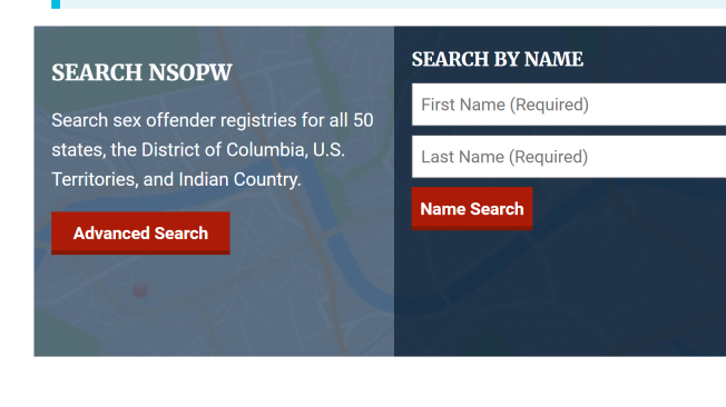 Este es el sistema en línea que se utiliza en Estados Unidos para identificar a los depredores sexuales.