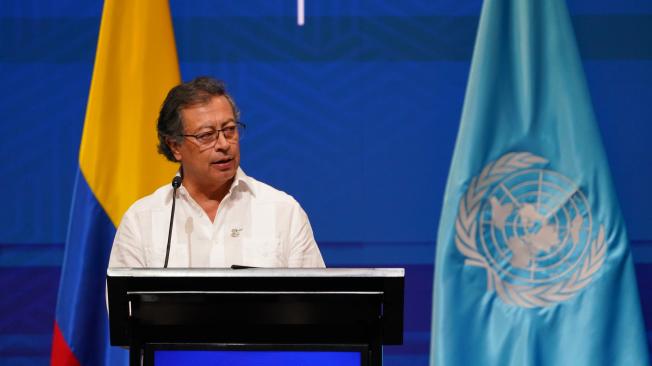 Presidente Gustavo Petro en la inauguración de la COP16.