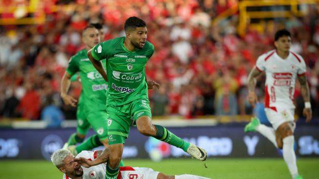 Imágenes del juego entre La Equidad vs América de Cali hoy 20 de octubre del 2024 en el estadio El Campin en la liga Bet Play. Foto MAURICIO MORENO CEET EL TIEMPO @mauriciomorenofoto