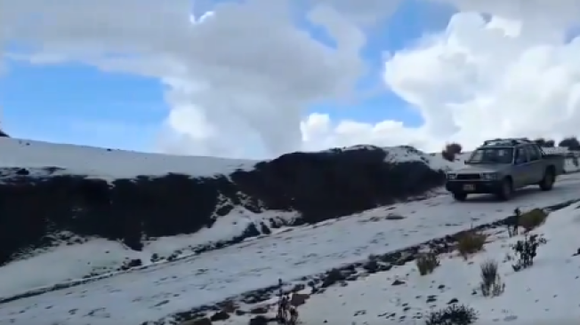 Nevó en el parque Nacional Natural El Cocuy