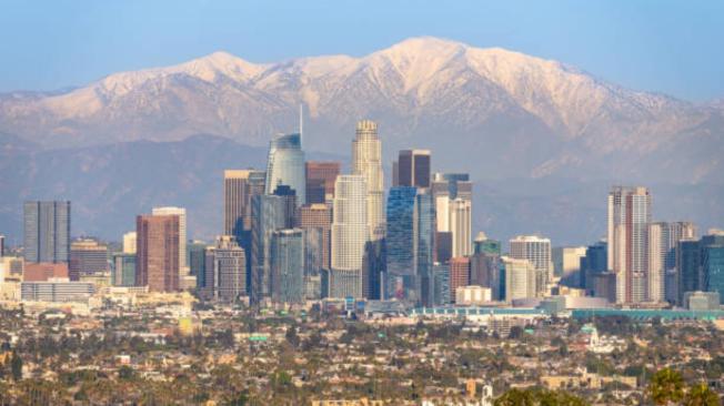 Imagen panorámica de South Central, Los Ángeles.