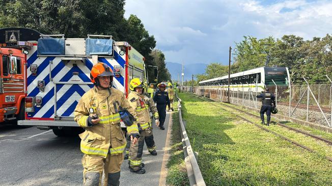 Atención del incendio del Metro