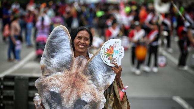 Diferentes comunidades y activistas marcharon desde el Parque de Banderas, en el sur de Cali