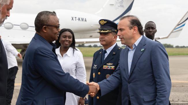 Presidente de Guinea-Bissau, Úmaro Sissoco Embaló, arribó este domingo 27 de octubre.