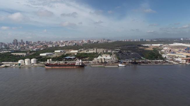 Panorámica del Puerto de Barranquilla.