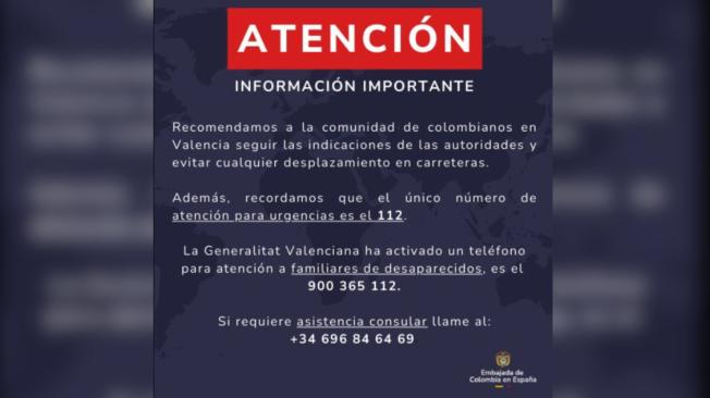 Líneas de atención de la Embajada de Colombia en España