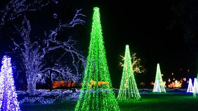 El Parque Redding se llena de luces navideñas.