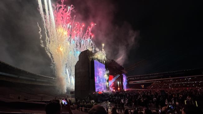 El espectáculo pirotécnico del concierto de Paul McCartney.