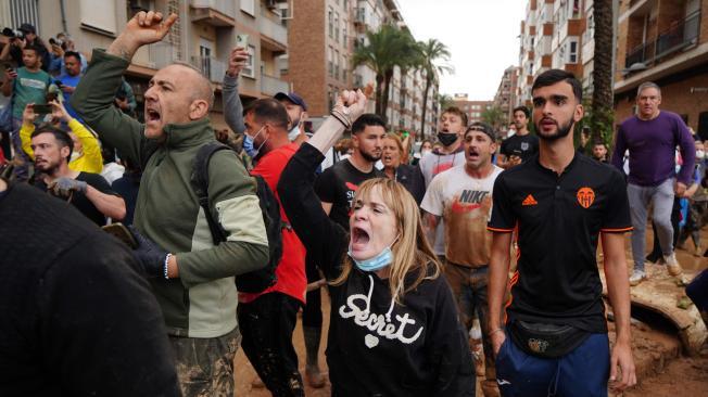 Arangas contra los reyes de España en Valencia.