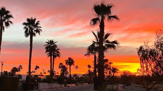 Atardecer en Palm Springs, California.