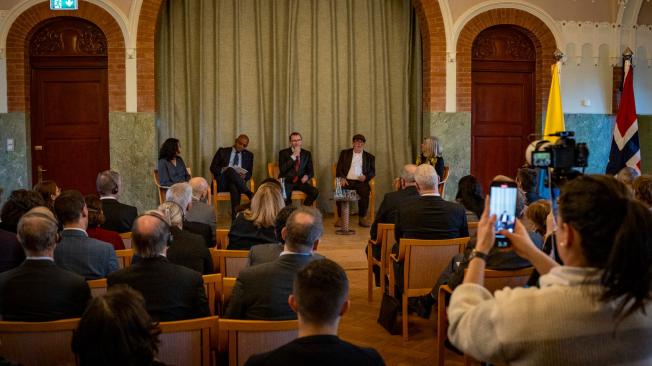 La conmemoración se realizó en el instituto Nobel de Noruega.